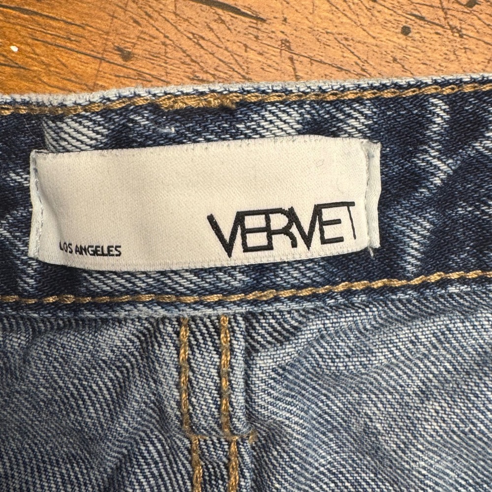 Distressed Blue Jean Shorts - Picture 3 of 6